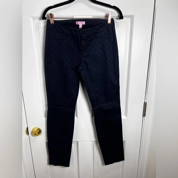 Navy blue textured Kelly ankle pants size 0 in excellent like new condit… - Picture 3 of 3
